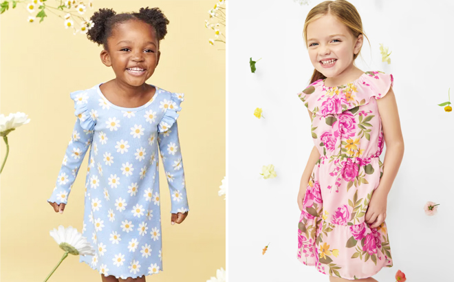 The Children’s Place Baby And Toddler Girls Daisy Flutter Dress The Childrens Place Baby And Toddler Girls Daisy Flutter Dress