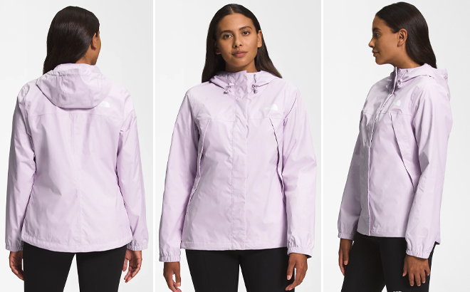The North Face Womens Antora Jackets Lavender Fog