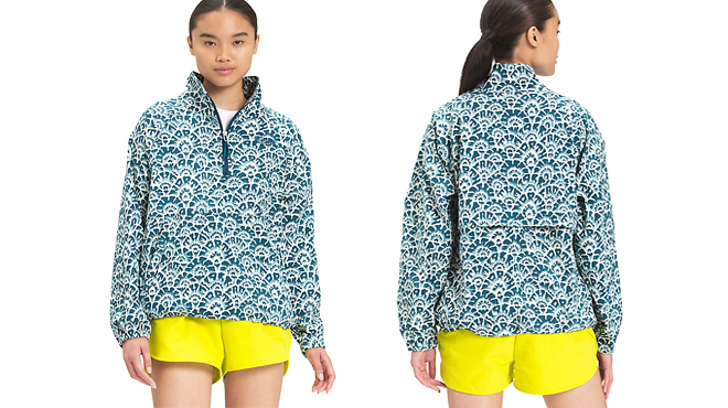 The North Face Womens Windbreaker Jacket on a Model