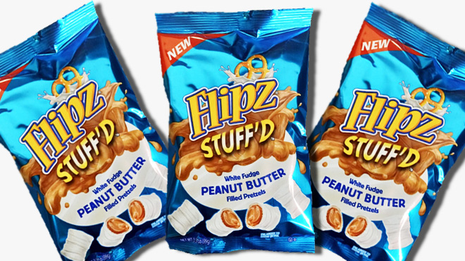 Three Flipz Stuffd Peanut Butter Filled Pretzels