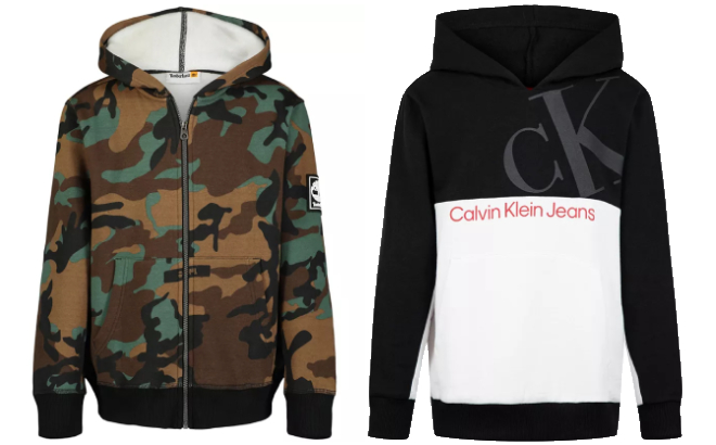 Timblerland Boys Camo Hoody Sweatshirt