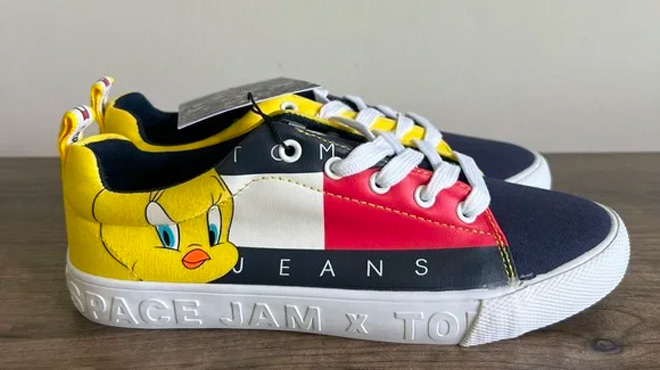 Tommy Jeans X Space Jam Yellow Kids Shoes