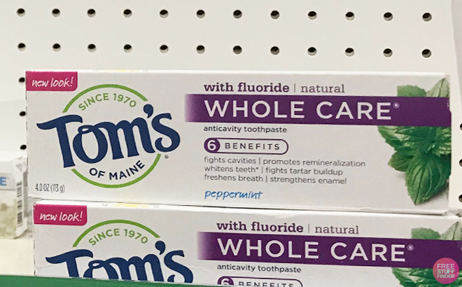 Toms of Maine Whole Care Toothpaste Peppermint 1
