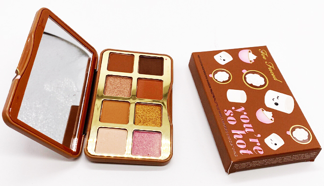 Too Faced Youre So Hot Mini Eyeshadow Palette on a Table