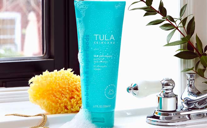 Tula Skin Care on Sink