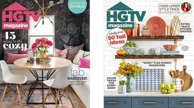 Two HGTV Magazine Spread