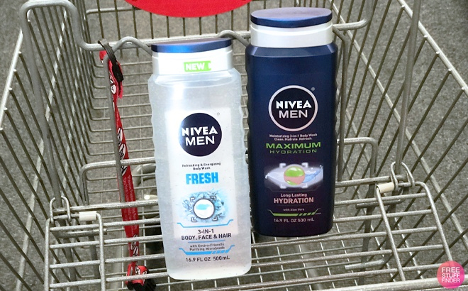 Two Nivea Mens Body Wash 16 9 Fl Oz in Cart at CVS