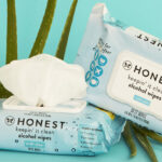 Two The Honest Company Sanitizing Alcohol Wipes Unscented 50 Count