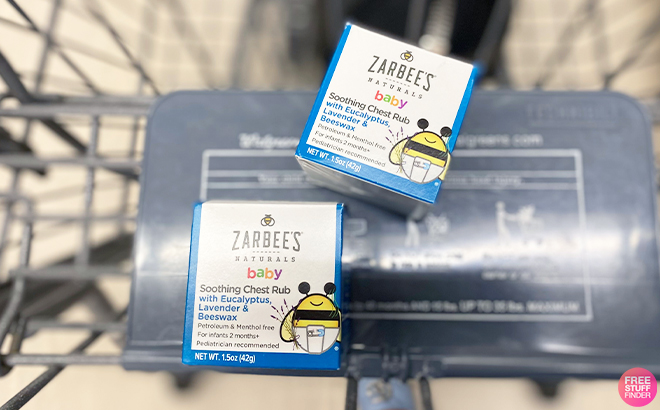 Two Zarbees baby Chest Rubs in Cart at Walgreens