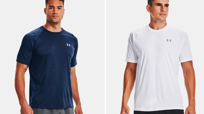Under Armour Mens Academy and White Tee