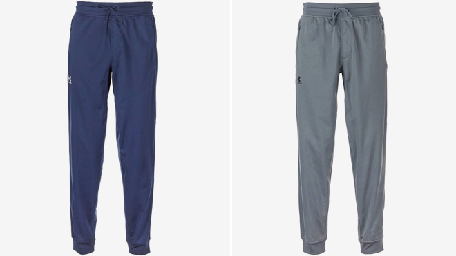 Under Armour Mens UA Sportstyle Joggers on a Gray Background