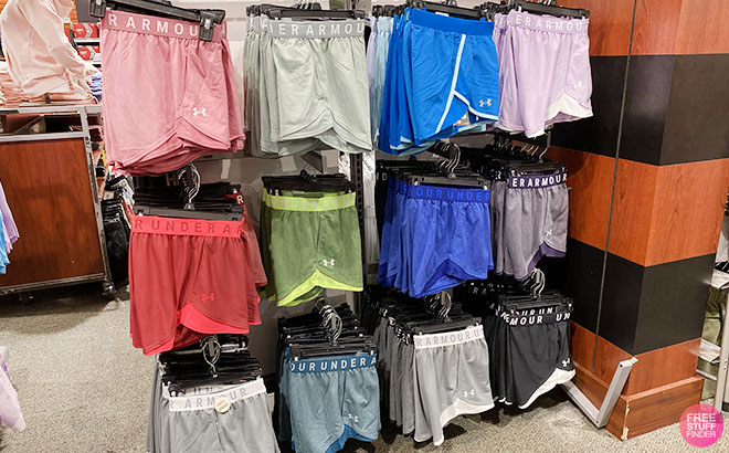 Under Armour Women's Play Up Shorts on Store Shelf