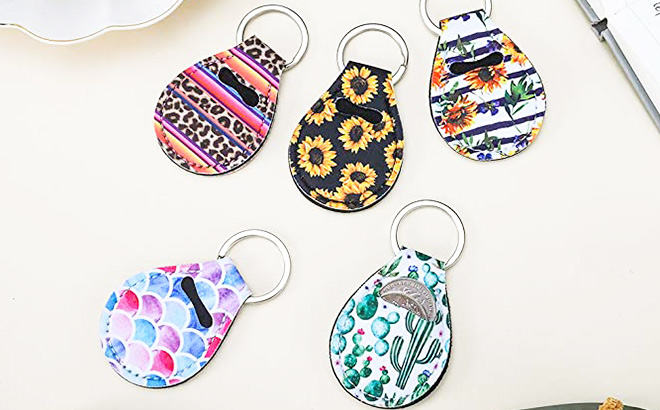 Valyria 10 Piece Coin Holder Keychain
