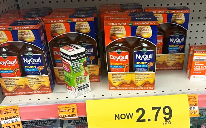 Vicks DayQuil NyQuil Sever Honey Cold Flue Medicine Combo Pack