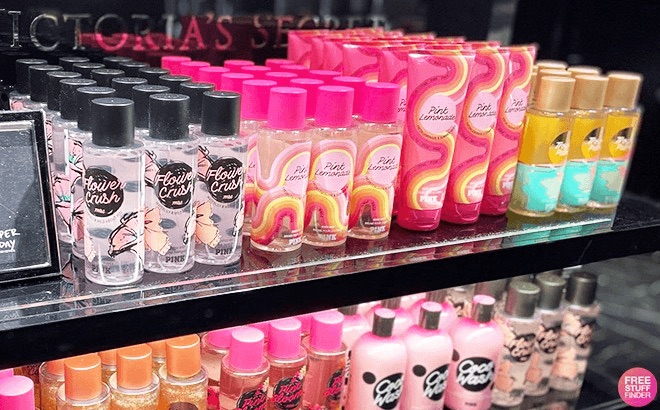 Victorias Secret Pink Beauty Products on Shelf