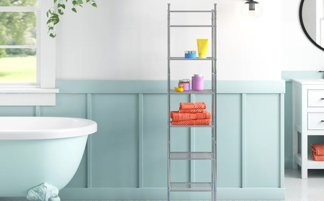Wayfair Basics Blane Free Standing Bathroom Shelves
