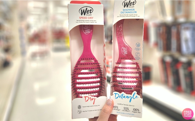 Wet Brush Speed Dry Hair Detangling Purple 1