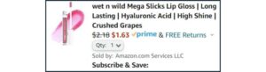 Wet n Wild Mega Slicks Lip Gloss Checkout Screenshot