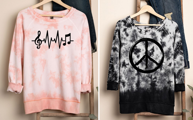 Womens EKG Musical Notes Pullover Womens EKG Musical Notes Pullover