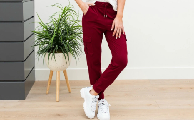 Womens Joggers With Cargo Pocket