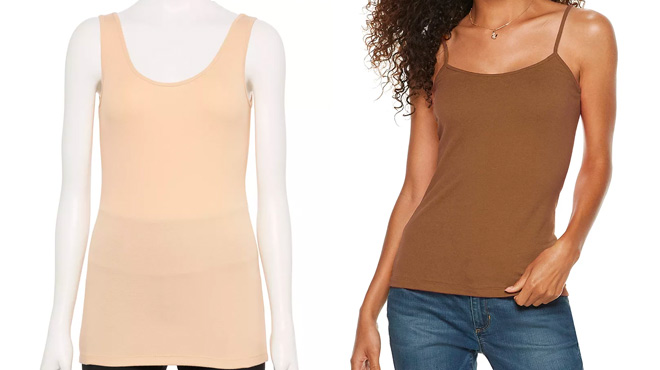 Womens Sonoma Layering Tank and Camisole