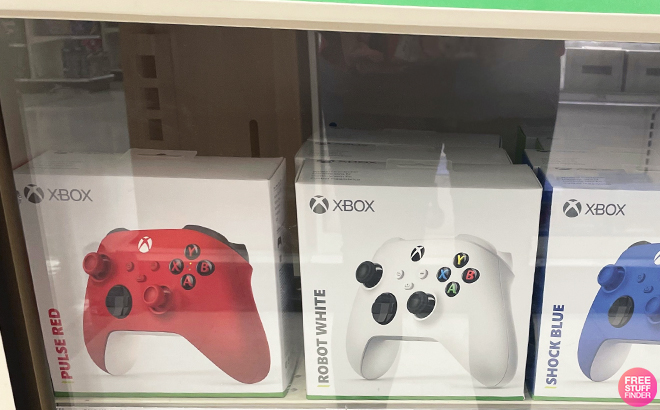 Xbox Wireless Controllers on Display