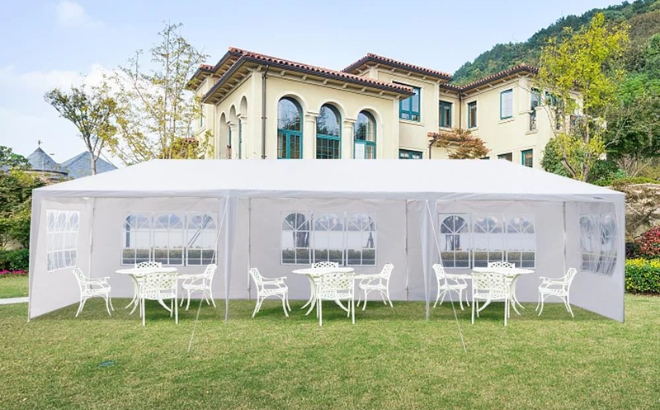 Zimtown 10x 30 Third generation Gazebo Canopy Outdoor Party Wedding Tent