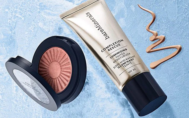 bare minerals skin tint and bronzer