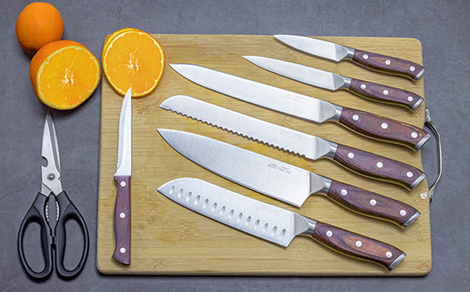 15 Pc Knife with Block Set 15 Pc Knife with Block Set