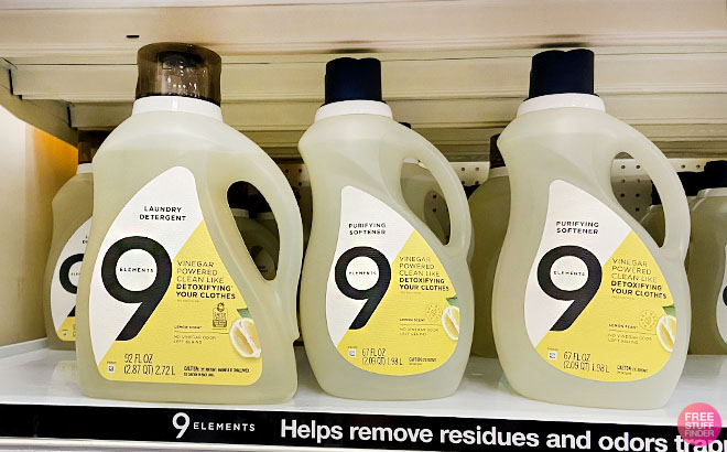 9 Elements Lemon Scent Liquid Laundry Detergent