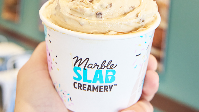 A Cup of Marble Slab Creamery Ice Cream