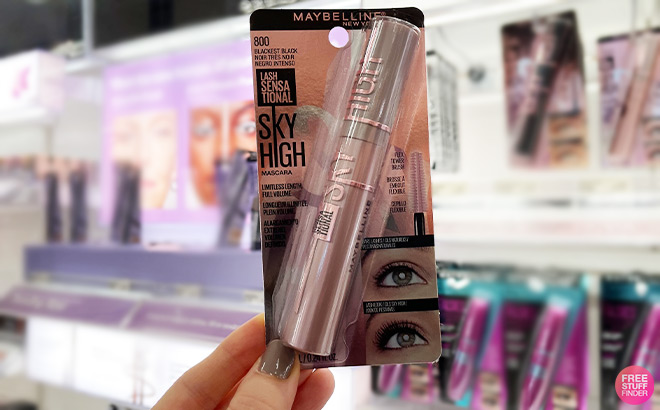 A Person Holding Maybelline Sky High Mascara