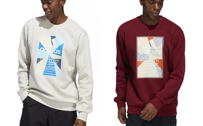 Adidas Mens Graphic Fleece Sweatshirt