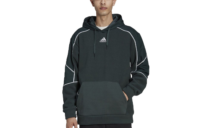 Adidas Mens Polar Fleece Hoodie Adidas Mens Polar Fleece Hoodie