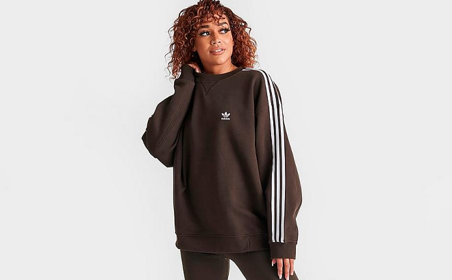 Adidas Originals Womens Oversized Crewneck Sweatshirt