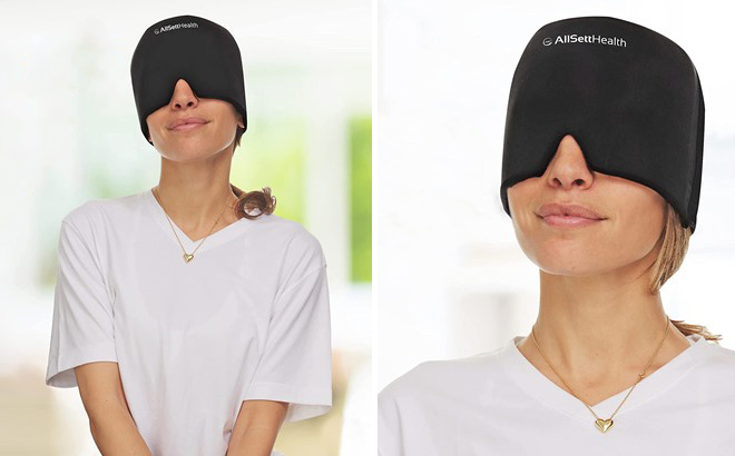 AllSett Health Form Fitting Migraine Relief Ice Head Wrap Your Choice