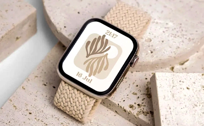 Apple Watch Elastic Braided Band Beige