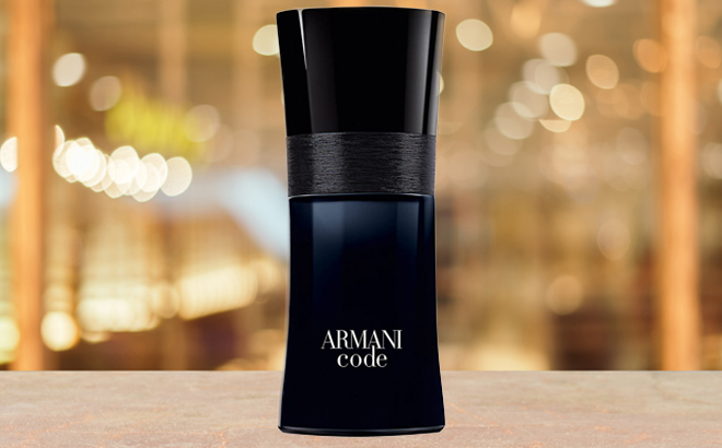 Armani Code Perfume on a Stone Table