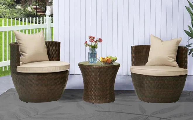 Artique Wicker 2 Person Seating Group