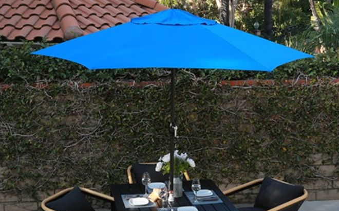 Astella 9 Foot Patio Umbrella Pacific Blue Color
