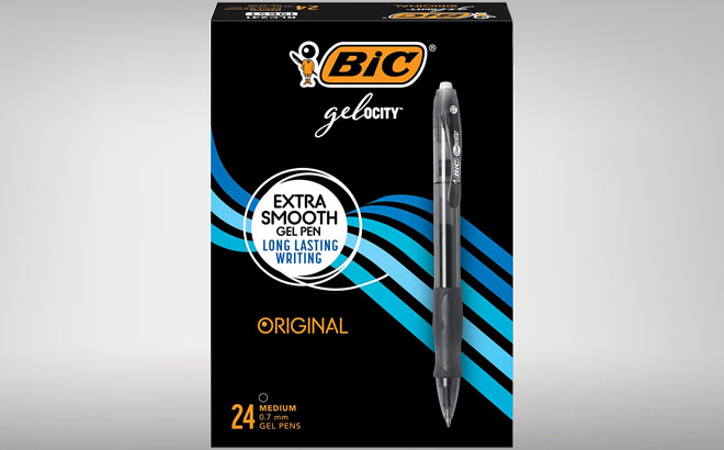 BIC Gel ocity Original Black Gel Pens