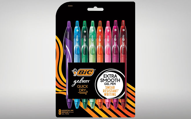 BIC Gel ocity Quick Dry Fashion Retractable Gel Pens