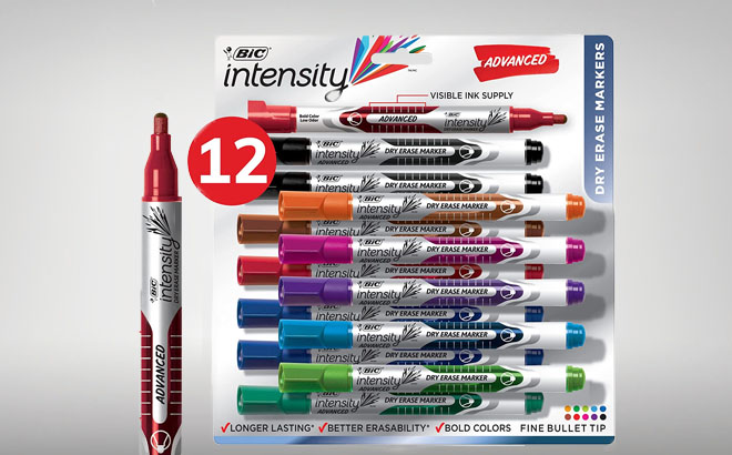 BIC Intensity Advanced Colorful Dry Erase Markers