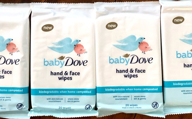 Baby Dove 20 Count Wipes