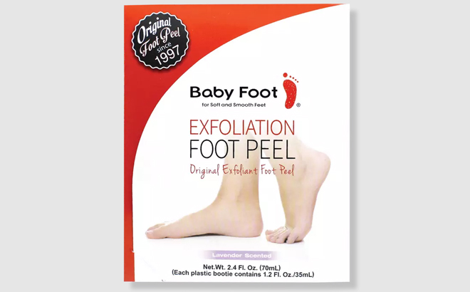 Baby Foot Original Exfoliant Foot Peel Box