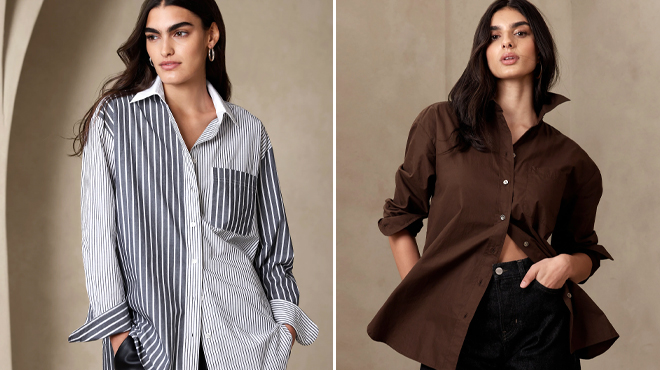 Banana Republic Oversized Shirts Banana Republic Oversized Shirts