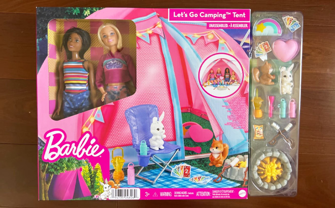 Barbie Lets Go Camping Tent Playset