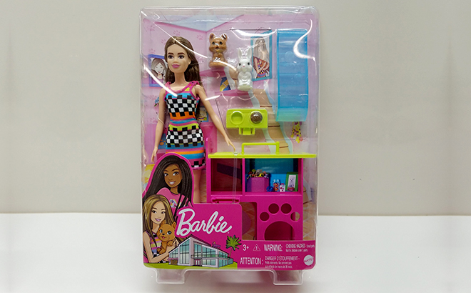 Barbie Pet Playhouse Playset with Doll in a Box