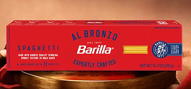 Barilla Al Bronzo Spaghetti Pasta