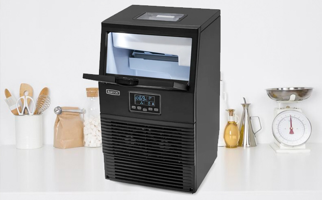 Barton 66 Lb Daily Production Cube Clear Ice Freestanding Ice Maker